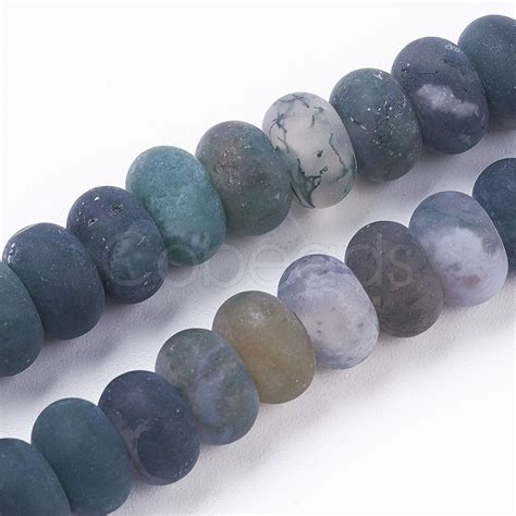 Cheap Natural Moss Agate Beads Strands Online Store Cobeads