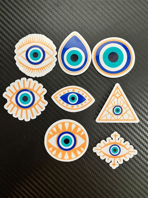 Evil Eye Vinyl Sticker Etsy