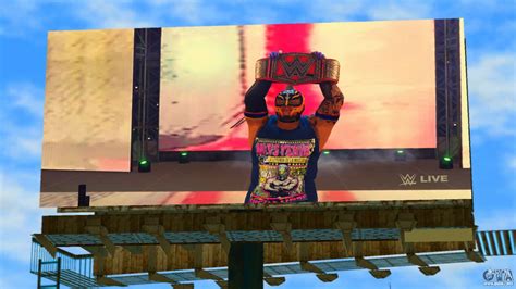 Rey Mysterio Champion WWE2K22 Billboard Para GTA Vice City