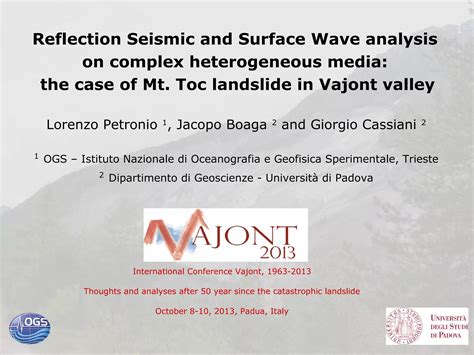 9oct 1 Petronio Reflection Seismic PPT