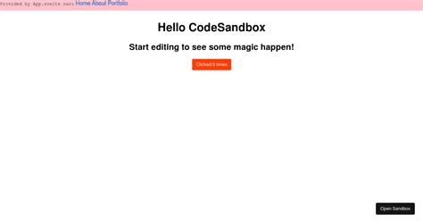 Svelte Codesandbox