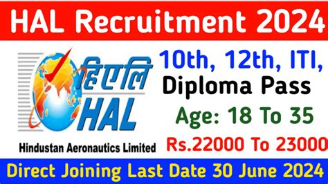 Hal Recruitment Apply Online Post Notification