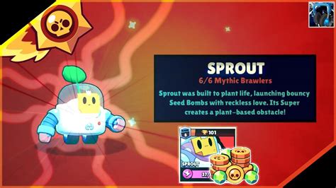 🎣 Asmr ↪ Brawl Stars 🎮 Ive Unlocked Sprout New Brawler 🌱 Let