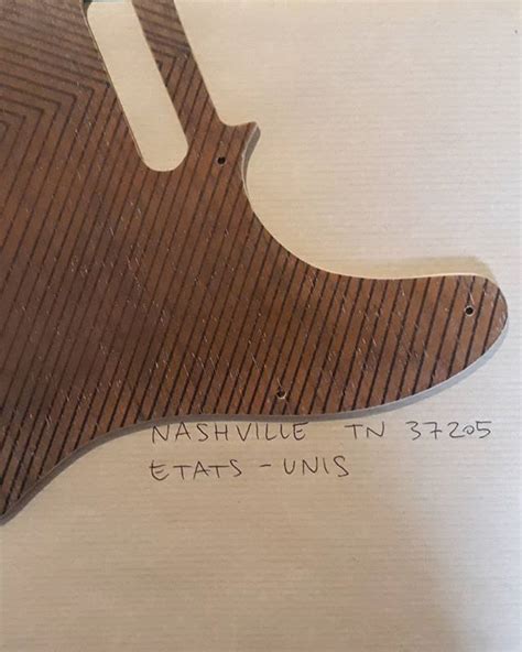 Wow J ai déjà envoyé des pickguards aux Etats Unis mais c est le