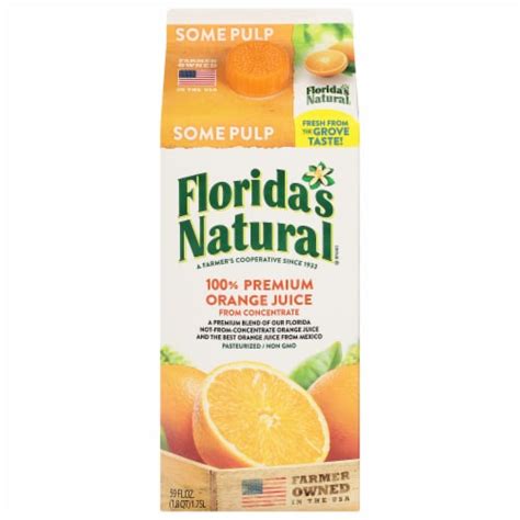 Floridas Natural Some Pulp Orange Juice 59 Fl Oz Kroger