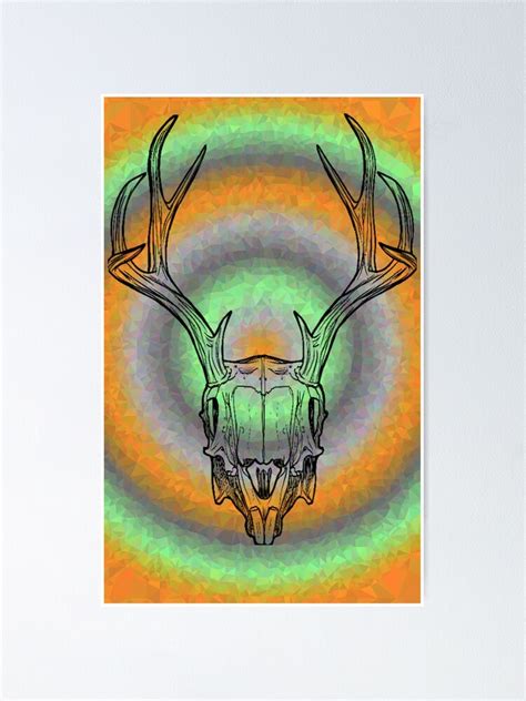 Deer Skull Poster For Sale By Dreamytigeress Redbubble