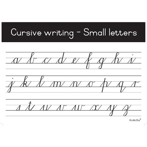 Poster - Cursive - Small Letters (A2)