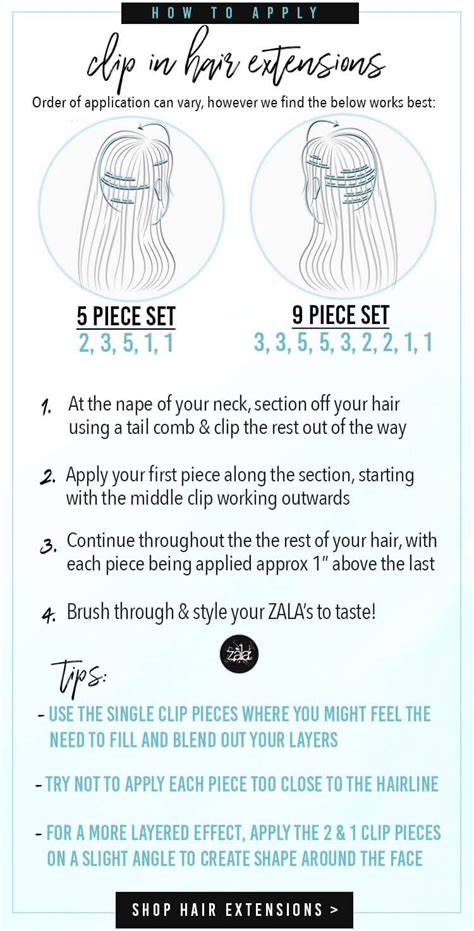 How To Apply Clip In Hair Extensions Zala US Clip Art Library