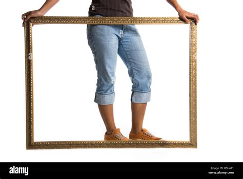 picture  legs  picture frame stock photo alamy