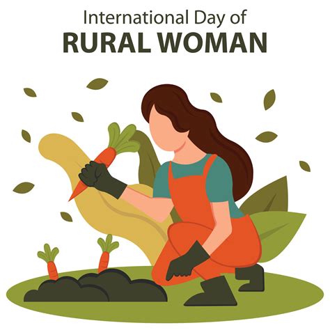 Illustration Vector Graphic Of A Village Woman Is Harvesting Carrots In