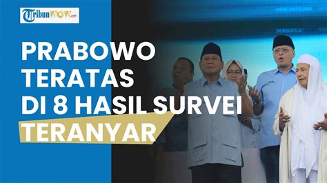 Hasil Survei Teranyar Elektabilitas Capres Cawapres Prabowo Teratas