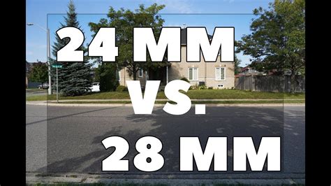 24 mm vs 28 mm Comparison - Full Frame Camera Lens - YouTube