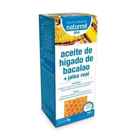 Aceite De H Gado De Bacalao M S Jalea Real Naturmil Ml