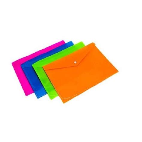 Plastic Button File Folder For Officeschool And College Paper Size