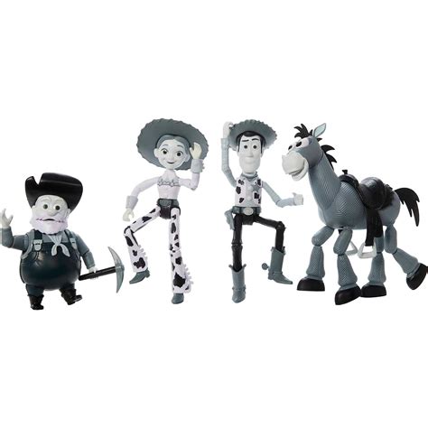 Mua Disney And Pixar Toy Story Set Of 4 Action Figures With Mon0chromatic Woody Jessie