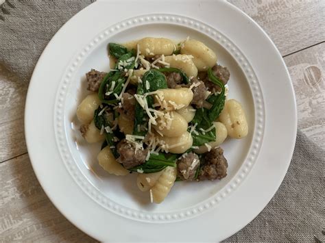 Gnocchi With Sausage And Spinach The Crossroads Cook