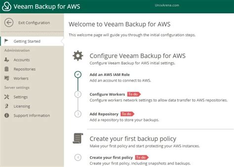 How To Create Veeam Backup Repository Veeam Backup For Aws Unixarena