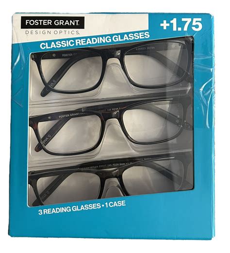 Design Optics By Foster Grant Cole Classic Reading Glasses 3pk 1 75 Ebay