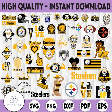 50 Files Pittsburgh Steelers Svg Bundle Pittsburgh Svg Mia Inspire Uplift