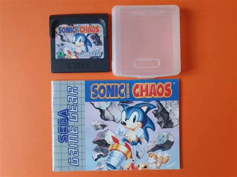 SONIC THE HEDGEHOG CHAOS Cartouche Notice Jeu SEGA GAME GEAR