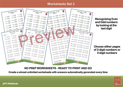 Even And Odd Numbers Recognition And Identification Teaching Resources