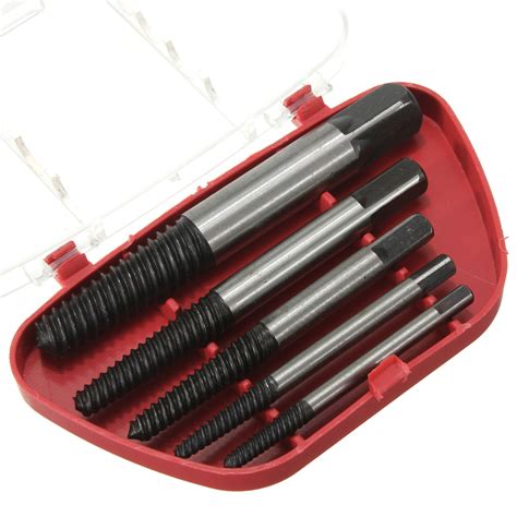 5pcs Damaged Nut Screw Extractor Set Bit Bolt Stud Remover Tool Kit – Alexnld.com