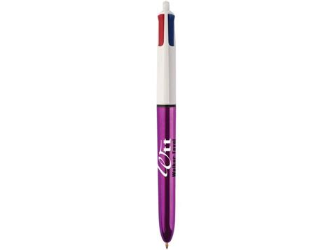 Bolígrafo con tinta de 4 colores Shine metalizado BIC