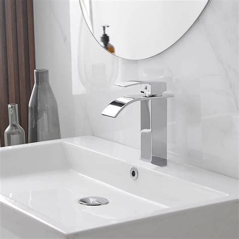 Grifo Tipo Cascada Lava Manos Griferia Banos Waterfall Tap Mixer Basin ...