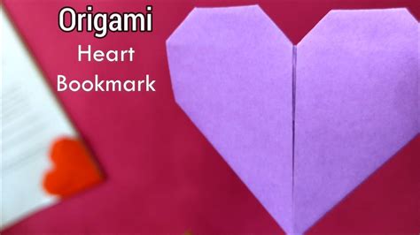 How To Make Origami Heart Bookmark Origami Heart Bookmark The Arts