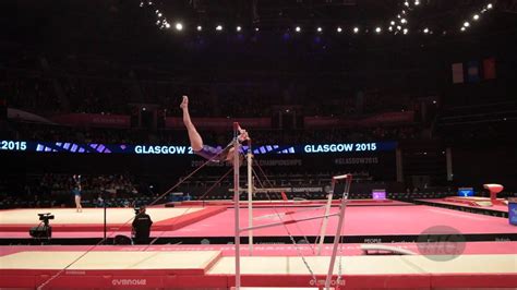 Lauritsen Michelle Den 2015 Artistic Worlds Qualifications Uneven Bars Youtube