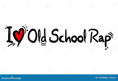 Old School Rap music love stock vector. Illustration of creative ...