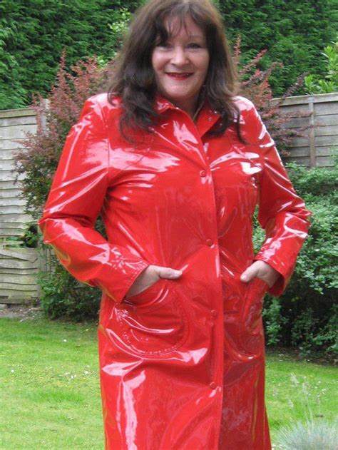 Red Plastic Mac Red Raincoat Rainwear Girl Raincoat