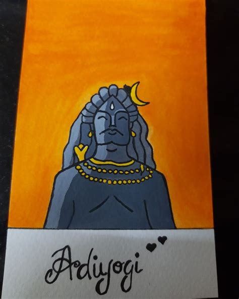 Adiyogi drawing