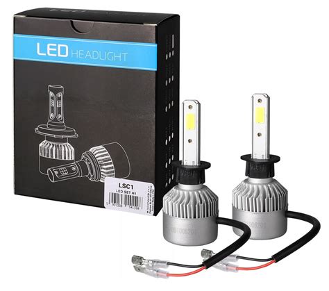 Żarówki H1 led zestaw 12 24V 6500K 80W CANBUS ERLI pl