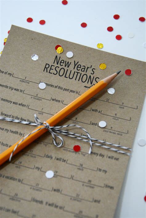 Free Printable Game To Spark New Years Resolutions Ideas The Idea Room