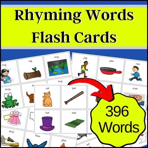 rhyming words cards