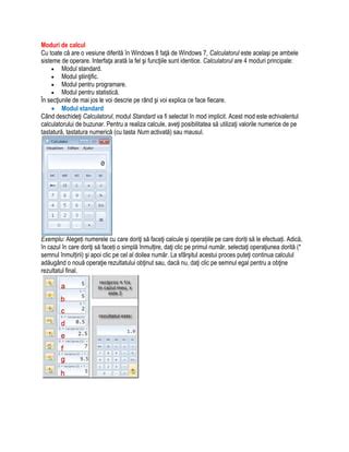 Aplicatia Calculator Pdf