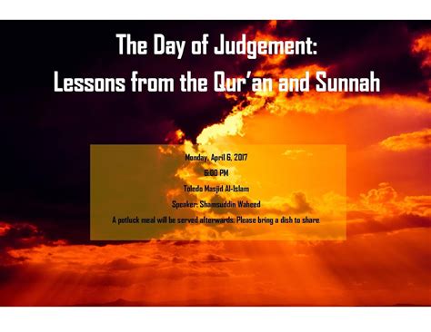 Shamsuddin Waheed: Judgement Day: Lessons From The Qur'an And Sunnah