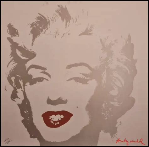 ANDY WARHOL Marilyn Monroe Lithograph Limited Xx 2400 CMOA