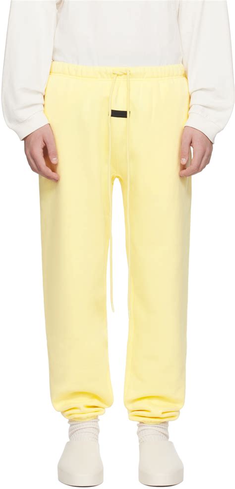 Fear Of God Essentials Pantalon De Surv Tement Jaune Cordon