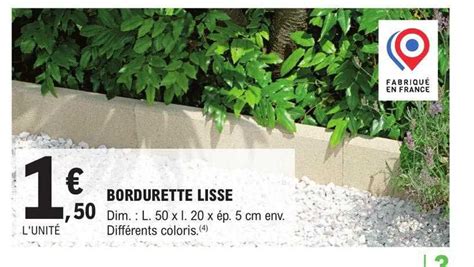 Promo Bordurette Lisse Chez E Leclerc Brico ICatalogue Fr