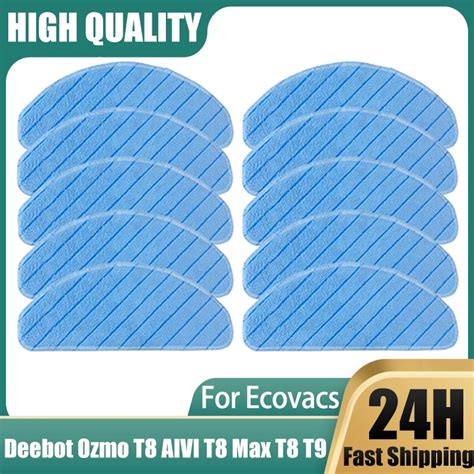 Washable Mop Cloth Pads For Ecovacs Deebot Ozmo T8 AIVI T8 Max T8 T9 T9