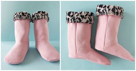 Snuggly Slipper Boots Free Sewing Pattern