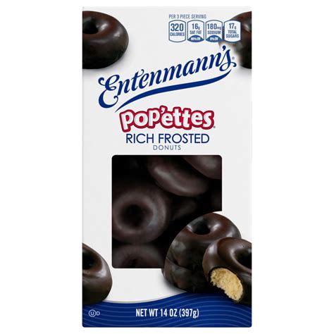 Save On Entenmann S Pop Ettes Bite Size Rich Frosted Chocolate Donuts