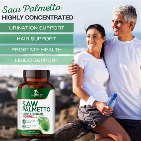 Saw Palmetto For Men Prostate Supplements 1000 Mg Saw Palmetto Extract 120 Capsules 120