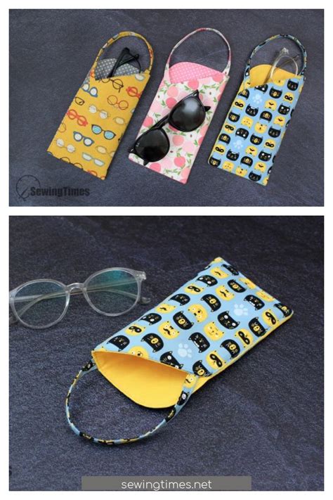 Easy Glasses Case For Beginner Free Sewing Pattern And Video Tutorial Glasses Case Sewing