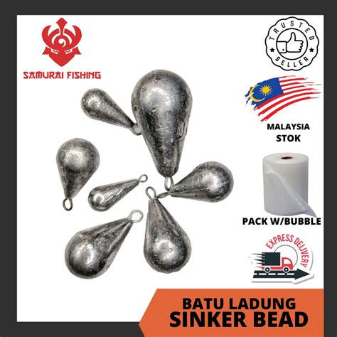 SAMURAI BATU LADUNG PANCING PEAR BATU SB PANCING FISHING SEA SINKER