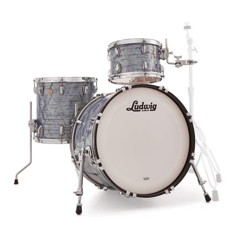 Ludwig Classic Maple 20in Downbeat Shell Pack Sky Blue Pearl Drummers Only