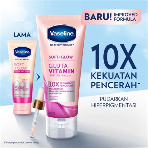 Jual Vaseline Gluta Vitamin Soft Glow Ml Shopee Indonesia