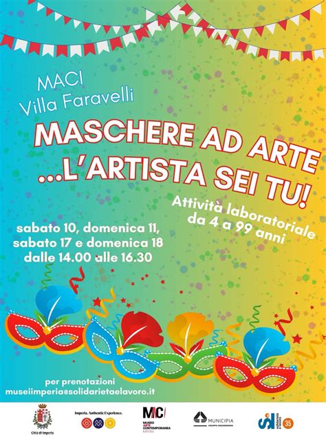 Maschere ad artelartista sei tu Attività laboratoriale per adulti